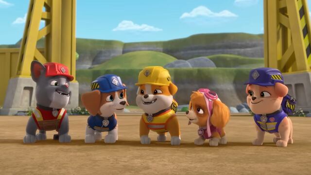 Rubble y Equipo con Paw Patrol por Día Mundial del Cerebro