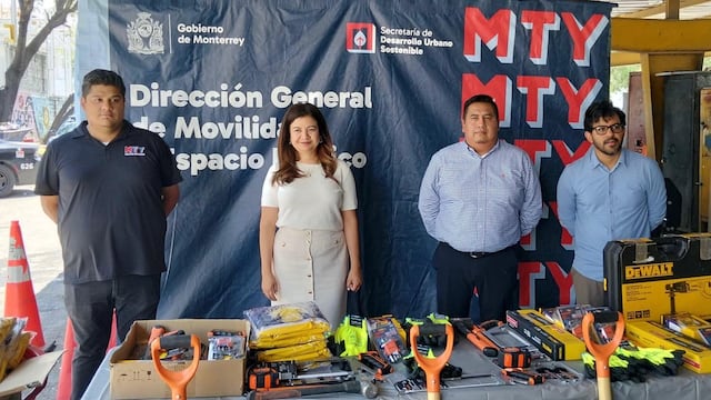 Seguridad Vial de Monterrey recibe uniformes y herramientas para sus labores