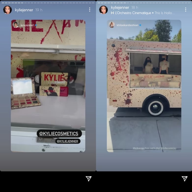 Kylie Jenner lanza línea de cosméticos con temática de Halloween.