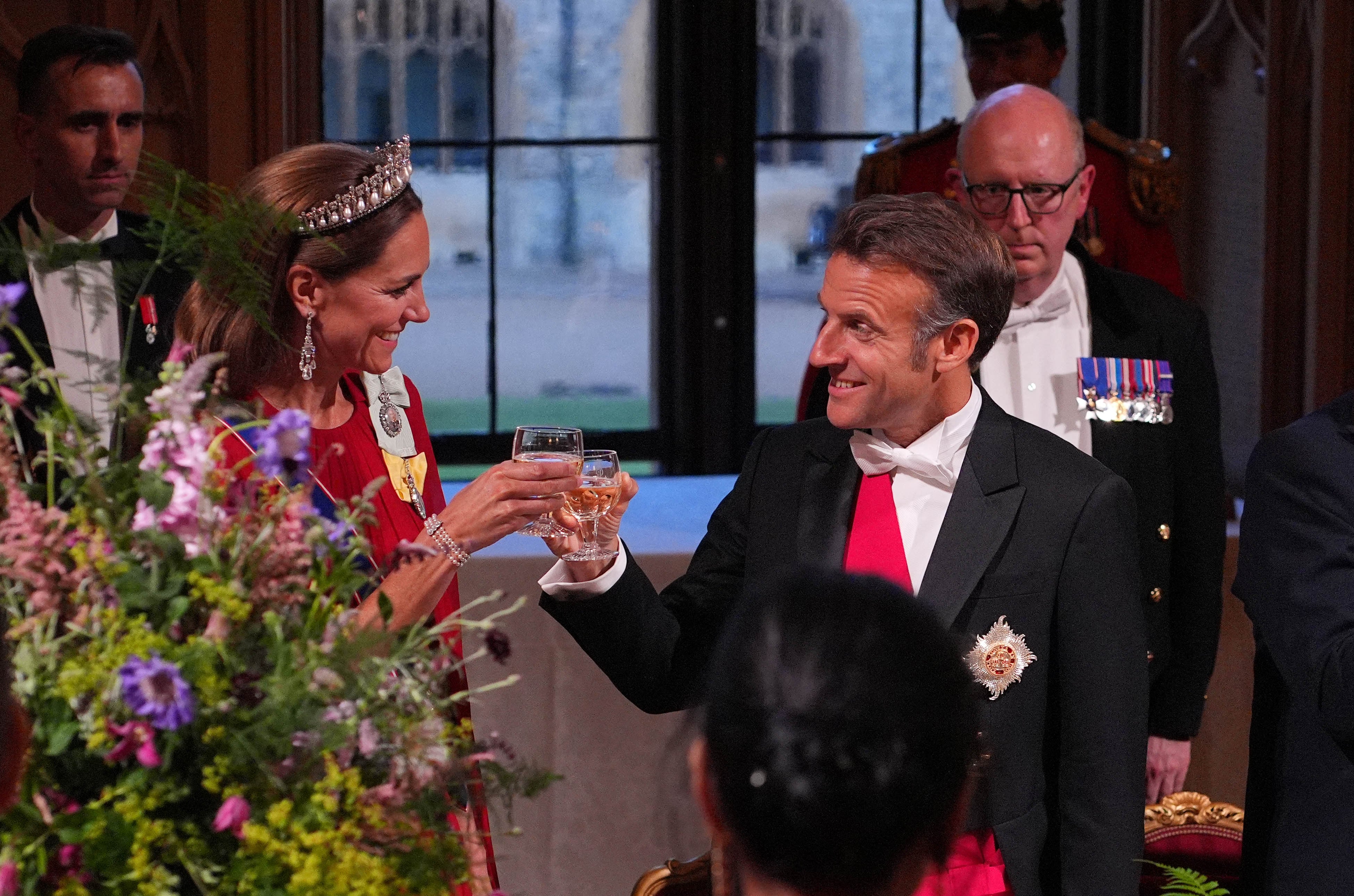 Emmanuel Macron y Kate Middelton