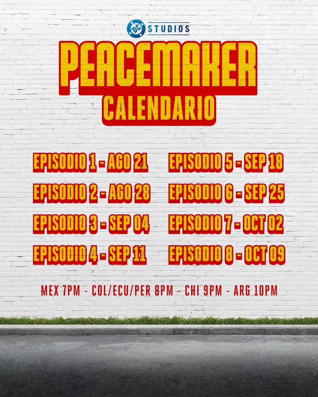 Calendario Peacemaker temporada 2 HBO Max
