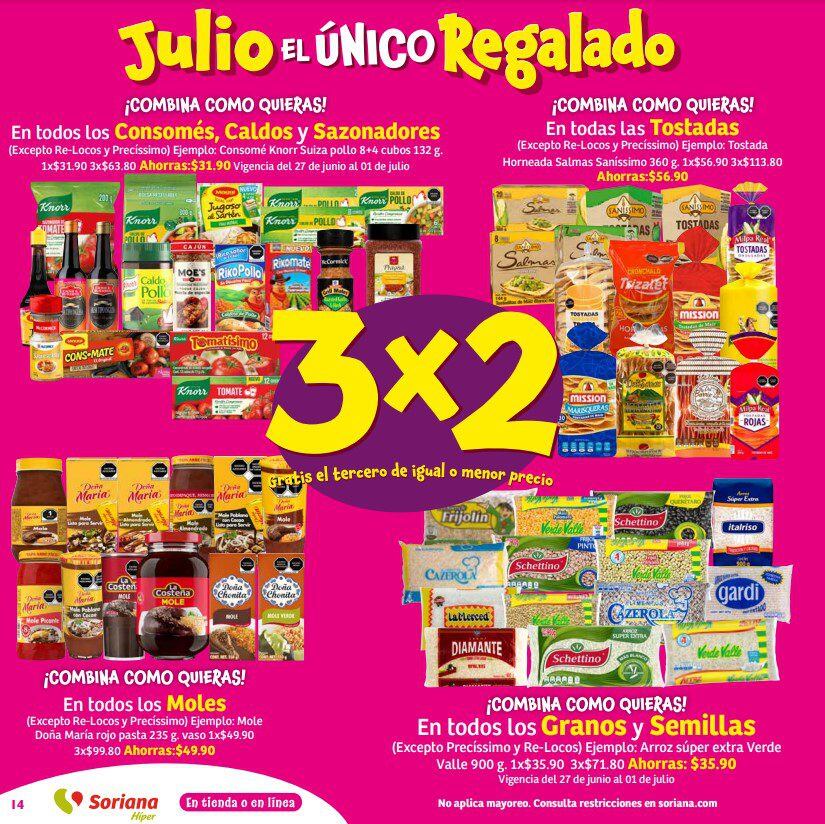 Ofertas Julio Regalado Soriana 27 de junio al 3 de julio 2024
