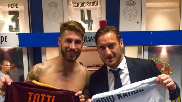 Sergio Ramos y Francesco Totti