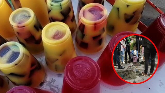 Estafa del niño que tira gelatinas