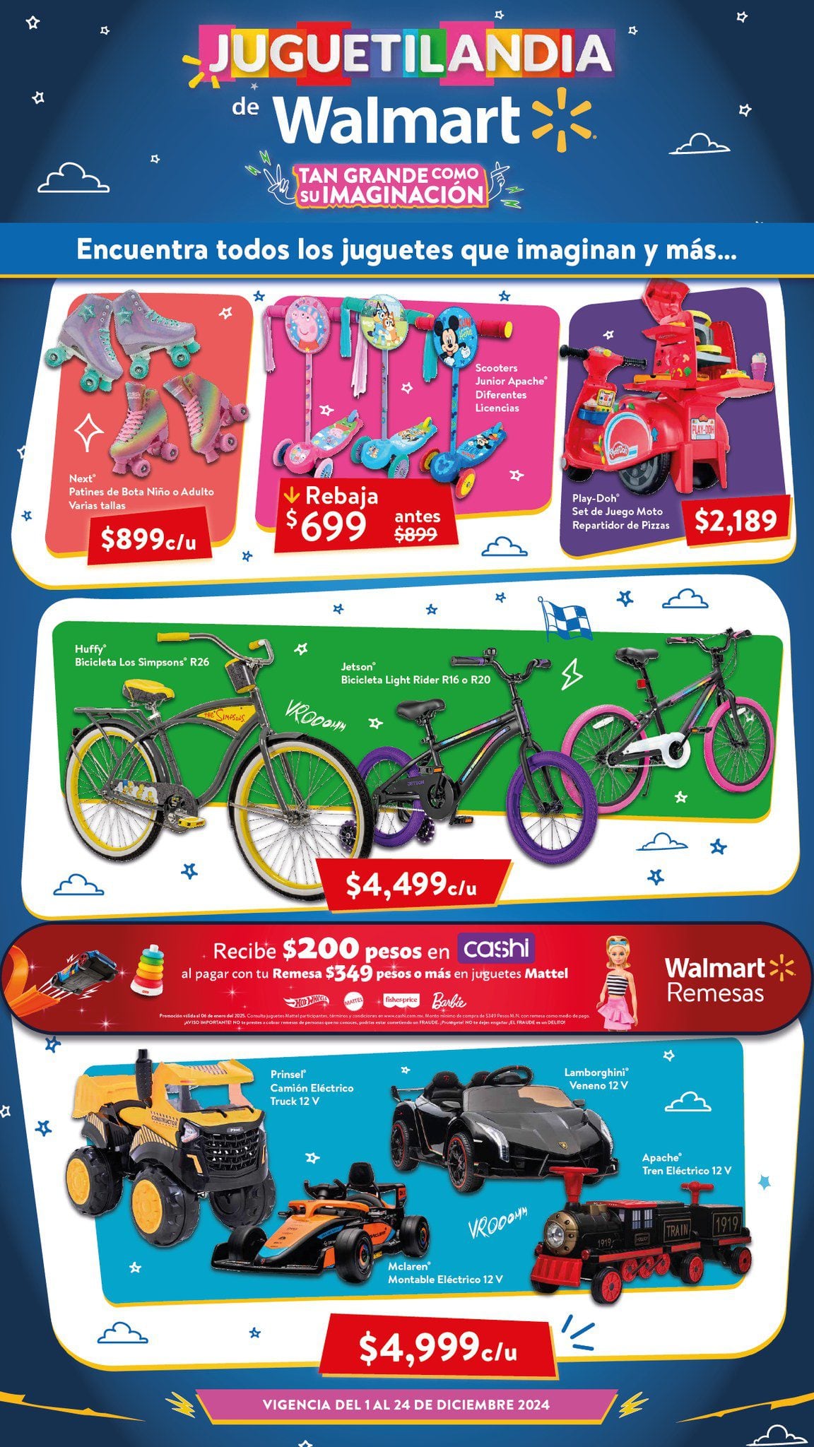 Walmart juguetes Navidad hoy al 25 de diciembre 2024