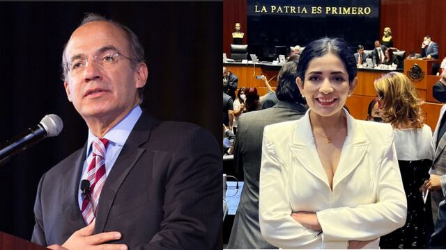 Felipe Calderón y Claudia Balderas