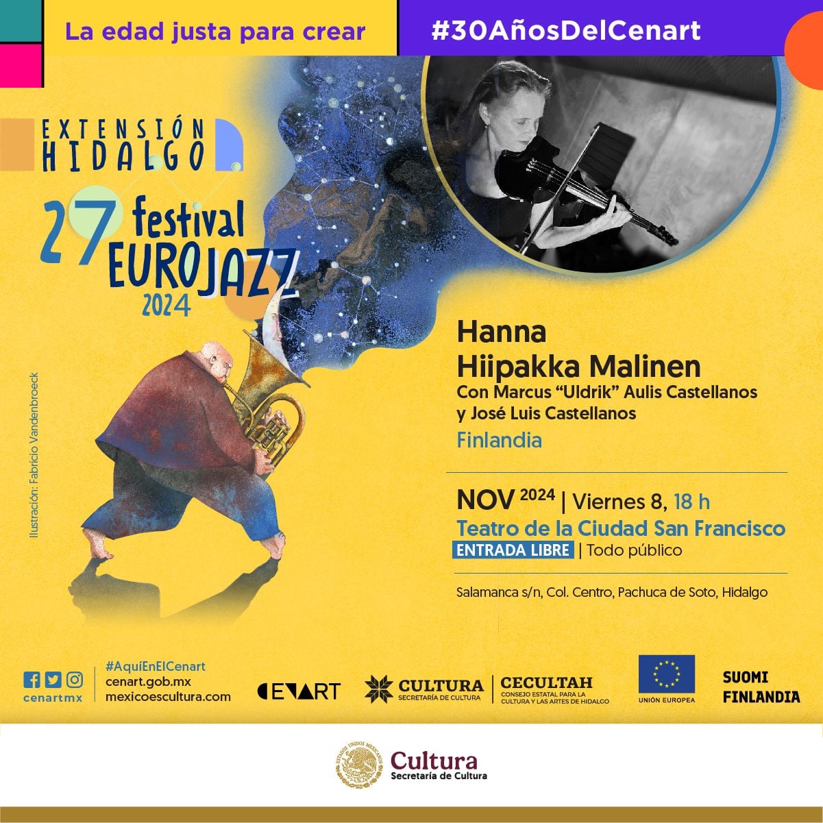 Festival EuroJazz llega a Hidalgo