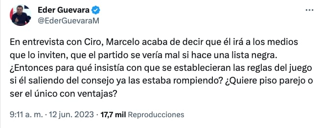 En Twitter tunden a Marcelo Ebrard por asistir a programa de Ciro Gómez Leyva