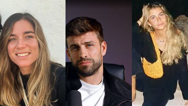 Anna Tormo, Gerard Piqué y Clara Chía