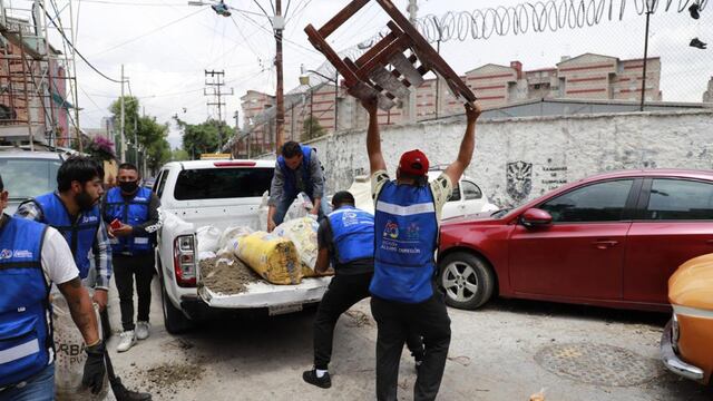 Lía Limón informa sobre retiro de 140 toneladas de artículos para apartar lugares.