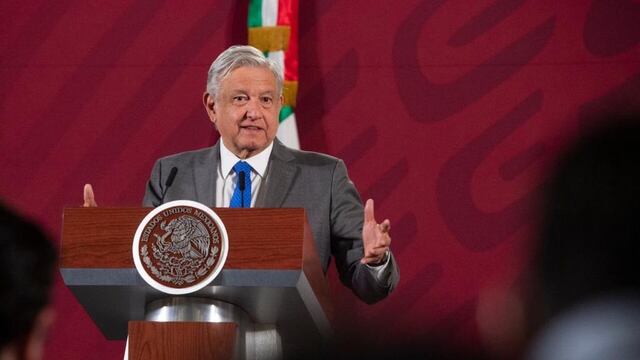 El presidente López Obrador en conferencia de prensa