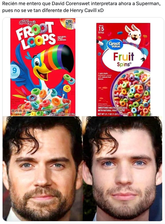 Elección de David Corenswet como Superman causa comparaciones con Henry Cavill y memes