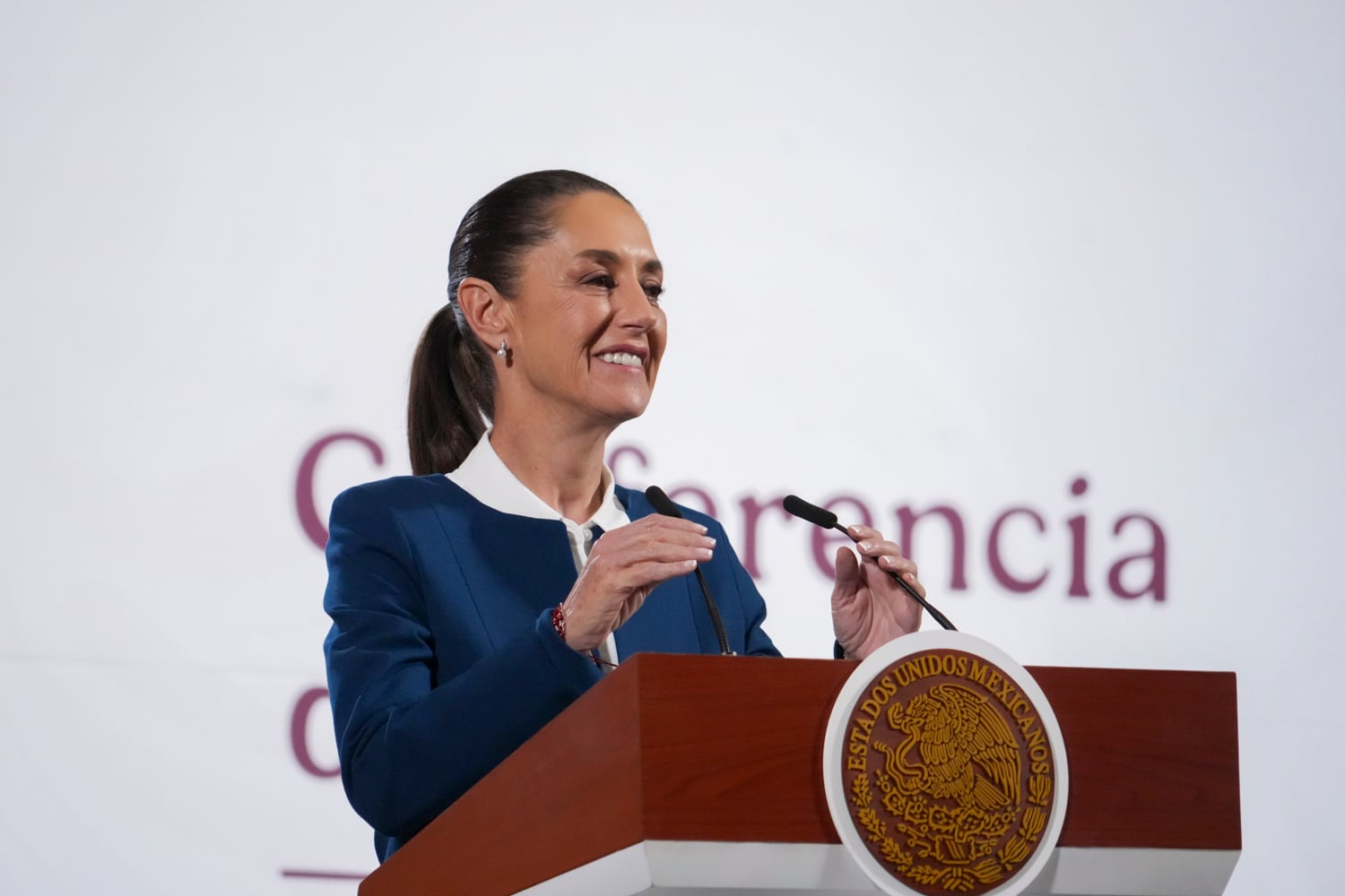 Claudia Sheinbaum en su conferencia mañanera