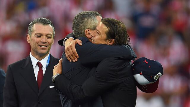 Almeyda con Jorge Vergara