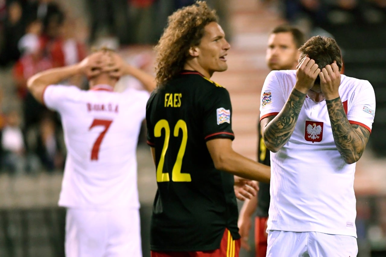 Selección de Polonia vs Bélgica.