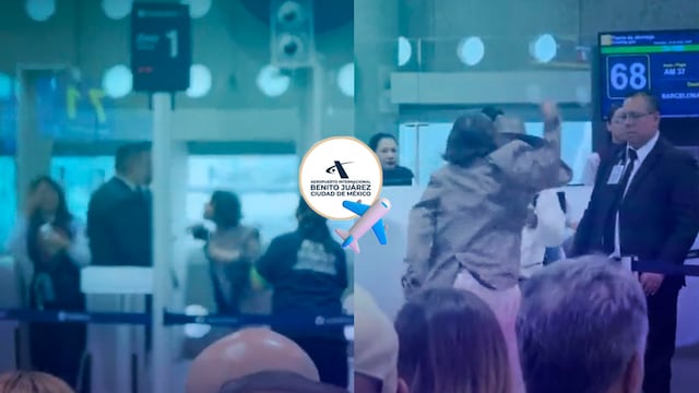 Mujer llega tarde a vuelo de Aeroméxico y protagoniza incidente en el AICM