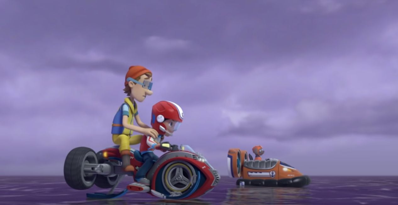 Capítulo de Paw Patrol en la lluvia