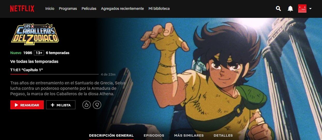 Saint Seiya en Netflix