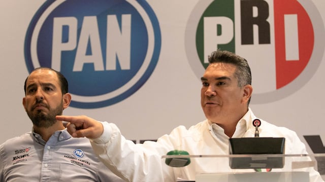 Marko Cortés (PAN) y Alejandro Moreno Cárdenas (PRI)