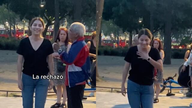 Invita bailar a un desconocido y la rechazan