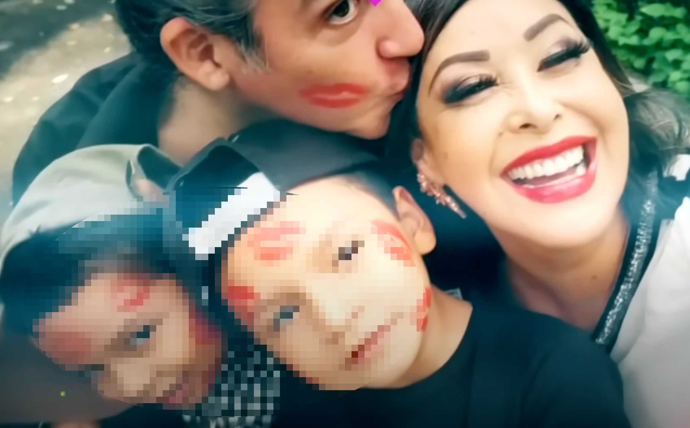 Addis Tuñón y sus hijos Leo y Geros