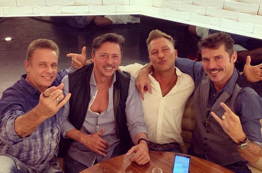 Rodolfo de Anda con Alexis Ayala, Salvador Zerboni y Leonardo García