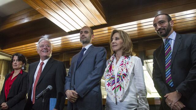 Alejandro Martí y anteriores integrantes del CNSP