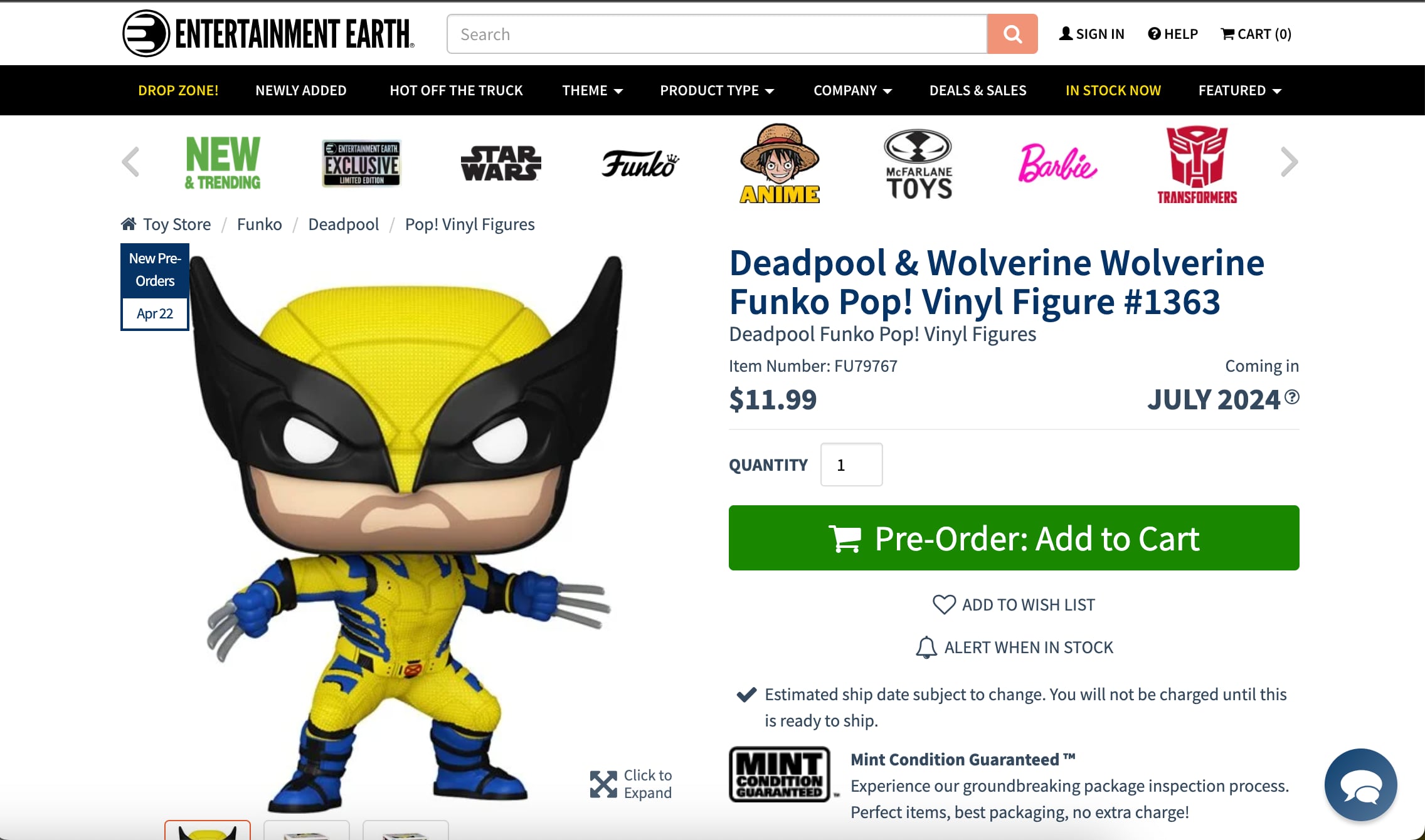 Los nuevos Funko Pop! de Deadpool y Wolverine