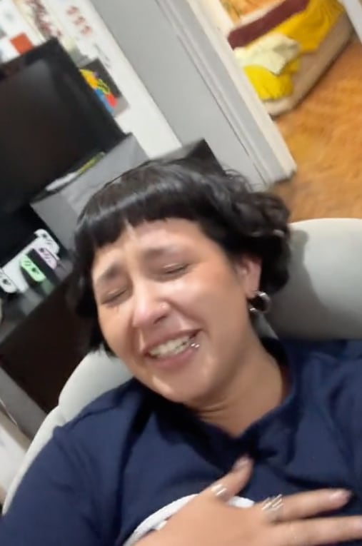 Romina Marcos reacción al ser llamada Niño Dios.