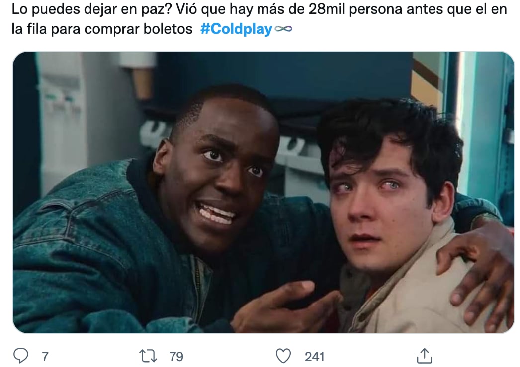 Memes sobre la venta de boletos para el concierto de Coldplay