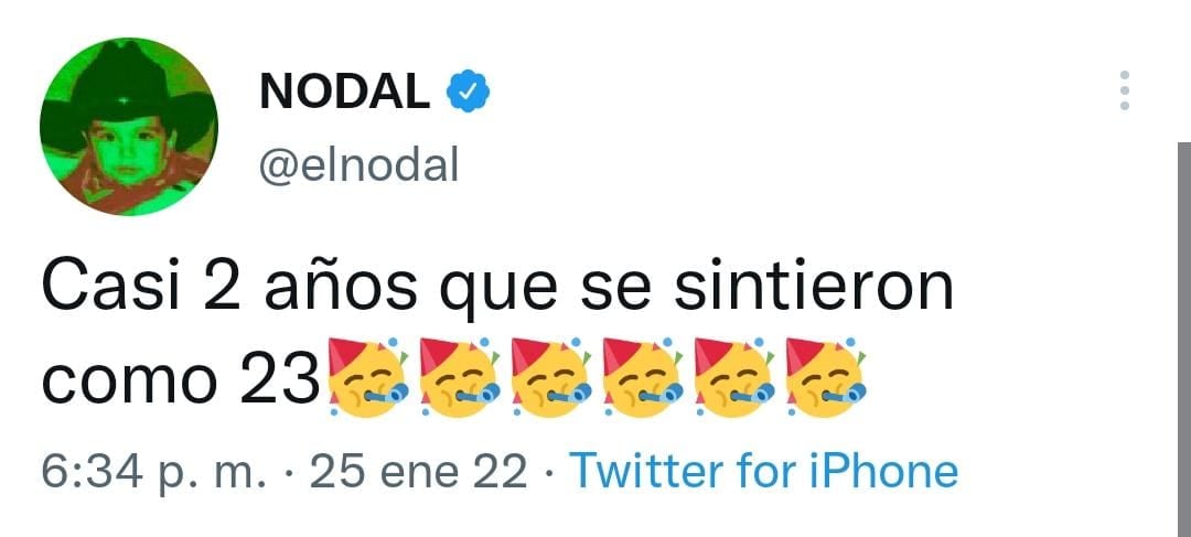 Publicación de Twitter