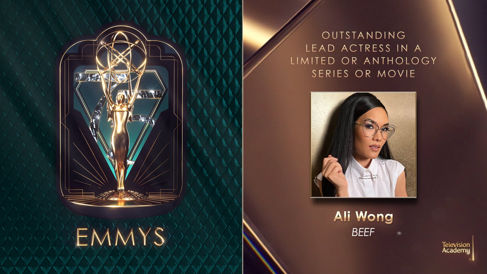 Ali Wong, gana a Mejor actriz protagonista en miniserie o película para televisión en los Premios Emmy 2024