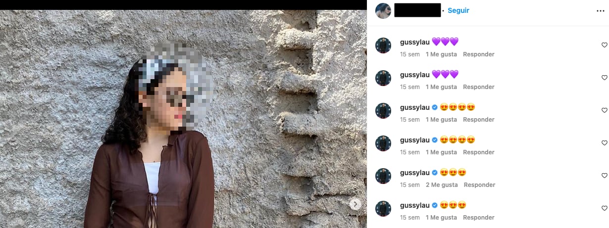 Gussy Lau ha comentado las fotografías de quien podría ser su exnovia