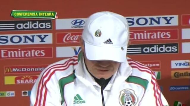 Javier Aguirre, en conferencia previo al duelo ante Argentina en Sudáfrica 2010