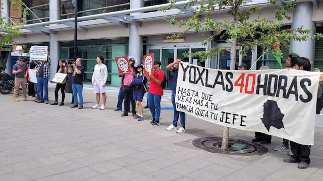 Protesta por la jornada laboral de 40 horas