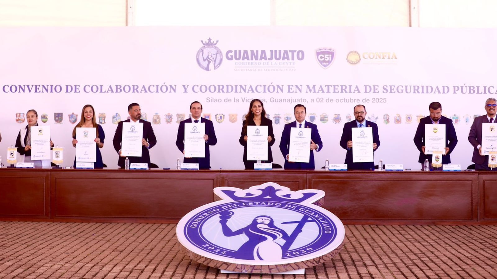 Libia Dennise García encabeza convenio para fortalecer la seguridad con tecnología en Guanajuato