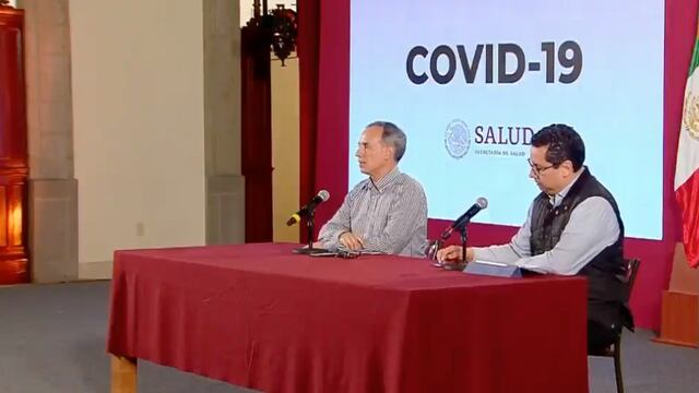 Hugo López-Gatell y José Luis Alomía Zegarra, funcionarios de la Secretaría de Salud