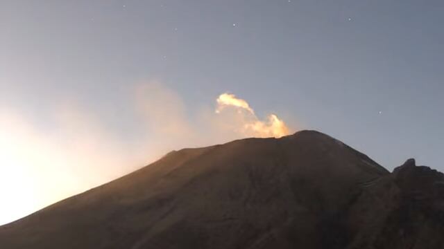 Volcán Popocatépetl el 24 de enero
