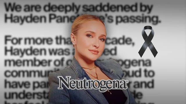 Neutrogena responde tras muerte de Hayden Panettiere