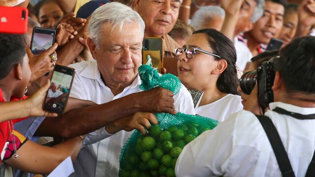 Andrés Manuel López Obrador, presidente de México, en su visita al municipio afromexicano de Cuajinicuilapa en la región de la Costa Chica de Guerrero