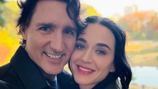 Katy Perry con Justin Trudeau durante visita a Japón