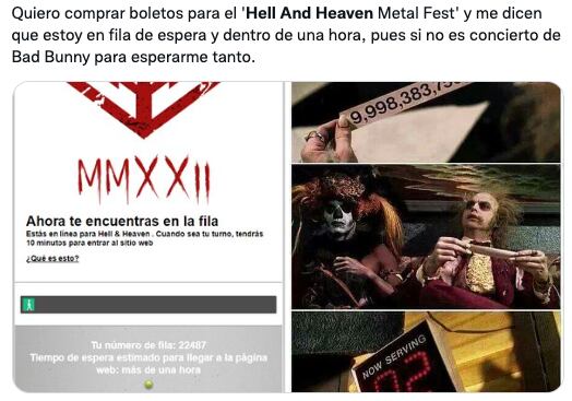 memes preventa Hell and Heaven 2022
