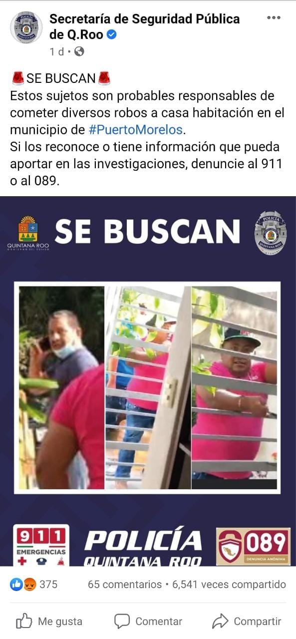 Publicación de Facebook
