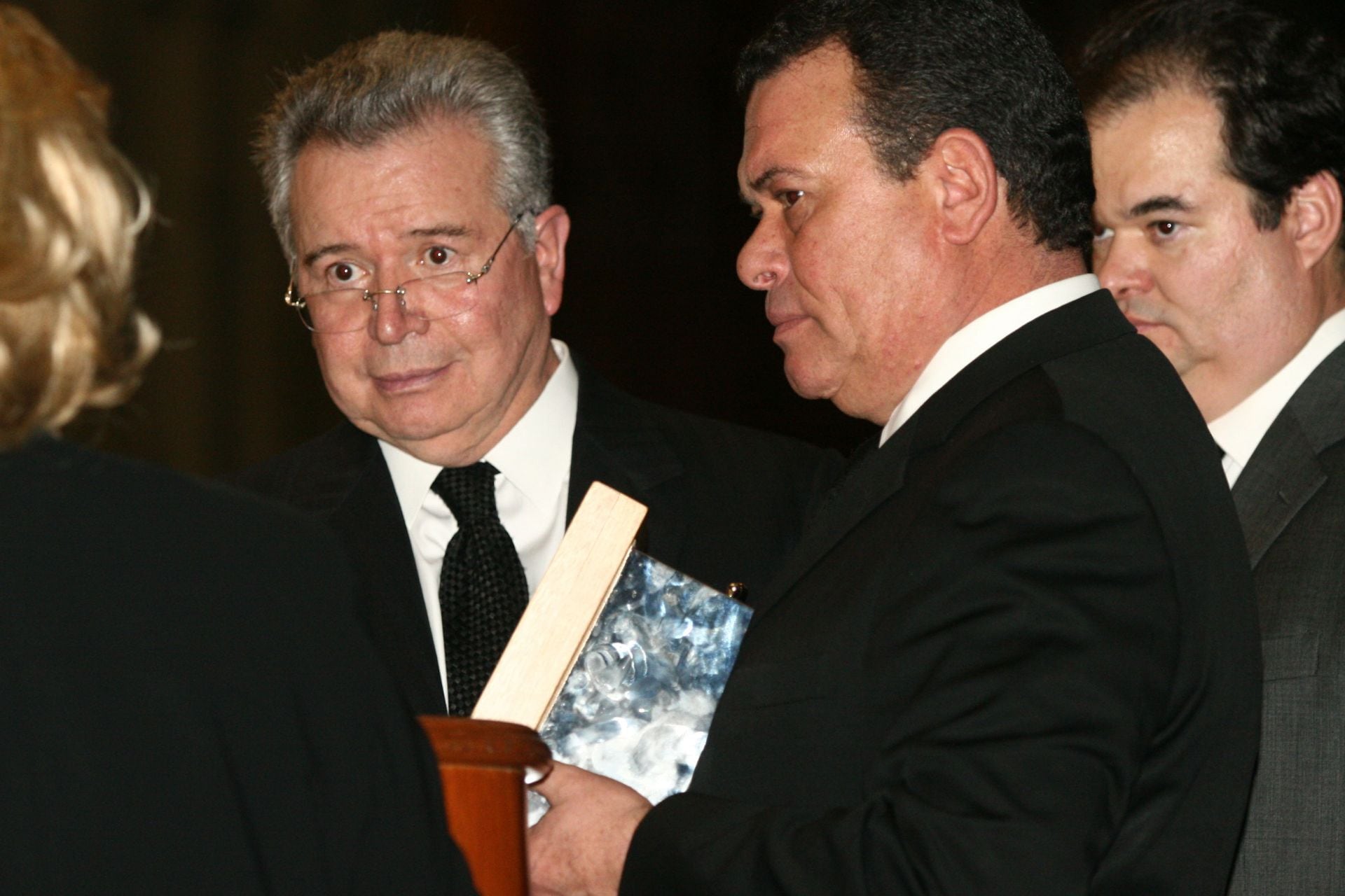 Francisco Aguirre y Carlos Aguirre, directivo de Grupo Radio Centro.