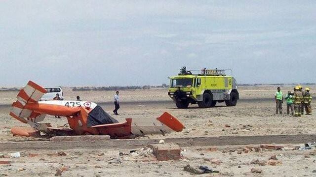 Avión accidentado