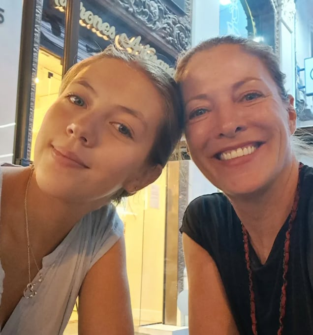 Andrea Noli y su hija Valentina