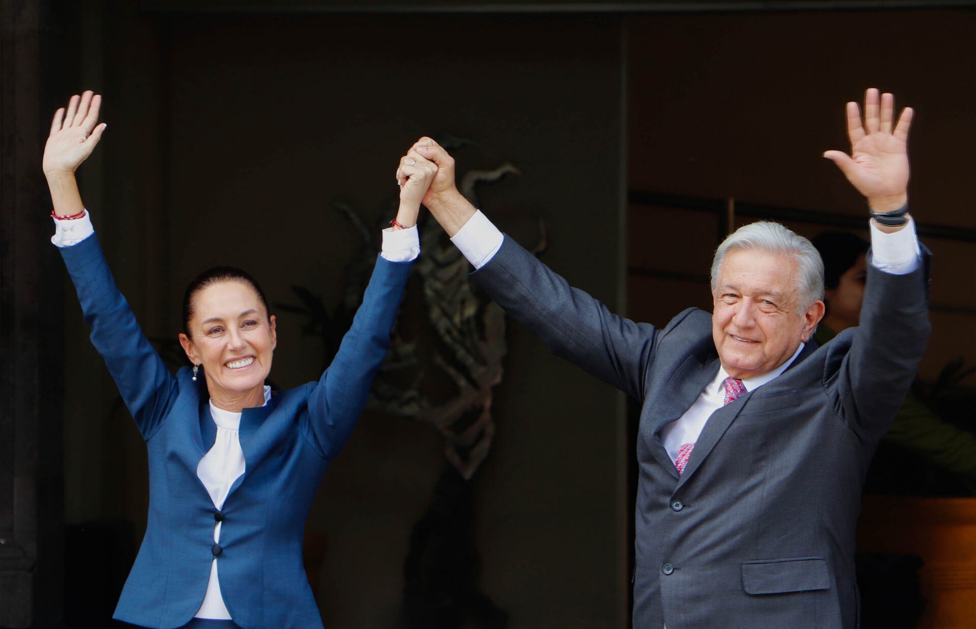 AMLO y Claudia Sheinbaum inician gira por el norte del país por transición presidencial