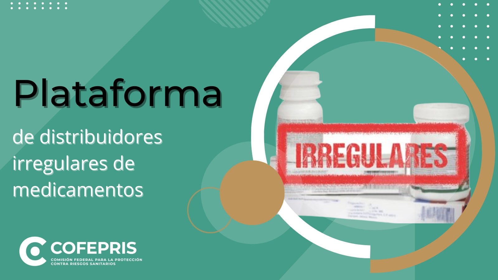 Plataforma de distribuidores irregulares de medicamentos