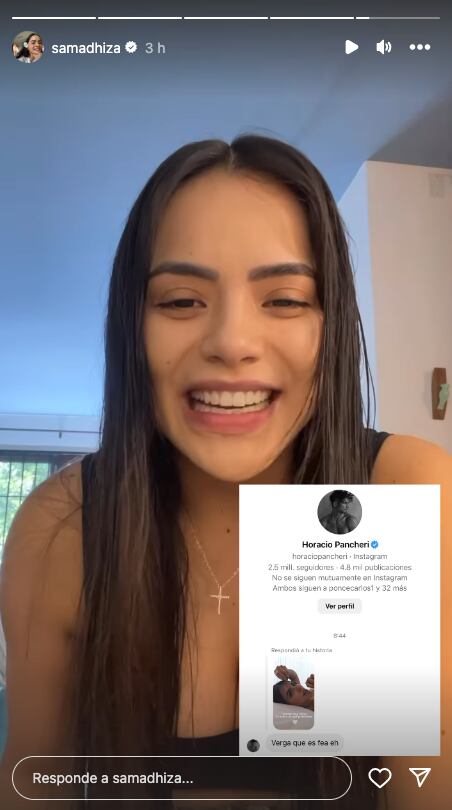 Samadhi Zendejas responde a los insultos de Horacio Pancheri