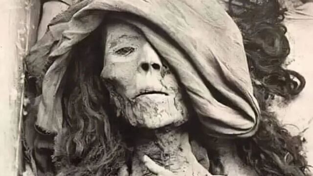 Momia de la reina Tiy, abuela de Tutankámon